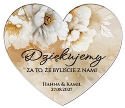 Magnesy z podziękowaniem Miriam i Julianna - wzór 1