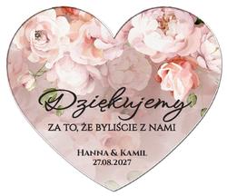 Magnesy z podziękowaniem Miriam i Julianna - wzór 3