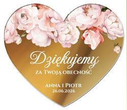 Magnesy z podziękowaniem Miriam i Julianna - wzór 3