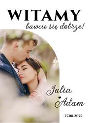 Tablica powitalna ze zdjęciem - wzór 1