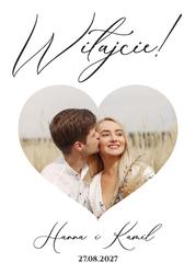 Tablica powitalna ze zdjęciem - wzór 2