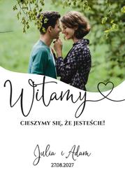 Tablica powitalna ze zdjęciem - wzór 3