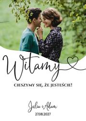 Tablica powitalna ze zdjęciem - wzór 3