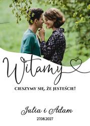 Tablica powitalna ze zdjęciem - wzór 3