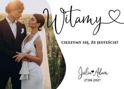 Tablica powitalna ze zdjęciem - wzór 1