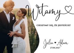 Tablica powitalna ze zdjęciem - wzór 1