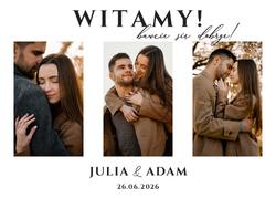 Tablica powitalna ze zdjęciem - wzór 2