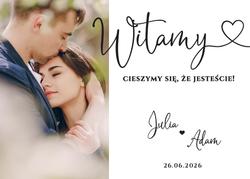 Tablica powitalna ze zdjęciem - wzór 4