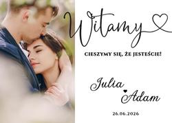Tablica powitalna ze zdjęciem - wzór 4