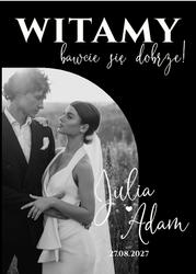 Akrylowa tablica powitalna ze zdjęciem - wzór 1