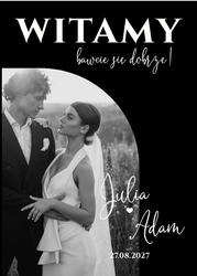 Akrylowa tablica powitalna ze zdjęciem - wzór 1