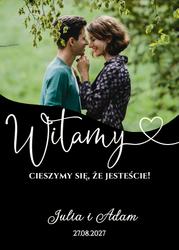 Akrylowa tablica powitalna ze zdjęciem - wzór 3