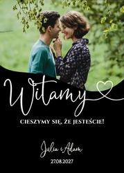 Akrylowa tablica powitalna ze zdjęciem - wzór 3