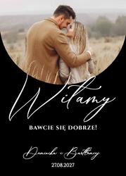 Akrylowa tablica powitalna ze zdjęciem - wzór 4