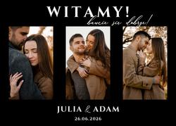 Akrylowa tablica powitalna ze zdjęciem - wzór 1