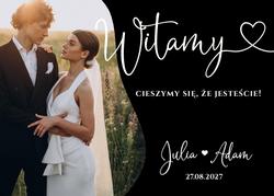 Akrylowa tablica powitalna ze zdjęciem - wzór 2