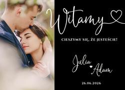 Akrylowa tablica powitalna ze zdjęciem - wzór 4