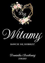 Akrylowa tablica powitalna Ariana2 - wzór 1