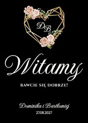 Akrylowa tablica powitalna Ariana2 - wzór 8