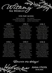 Akrylowa tablica z usadzeniem gości Selma - wzór 2