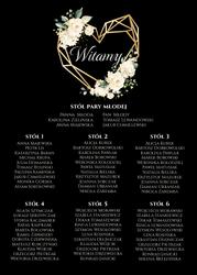 Akrylowa tablica z usadzeniem gości Ariana2 - wzór 2