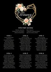 Akrylowa tablica z usadzeniem gości Ariana2 - wzór 3