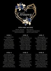 Akrylowa tablica z usadzeniem gości Ariana2 - wzór 4