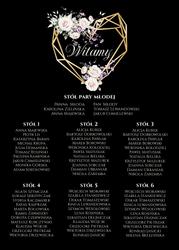 Akrylowa tablica z usadzeniem gości Ariana2 - wzór 5