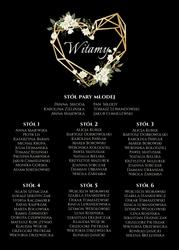 Akrylowa tablica z usadzeniem gości Ariana2 - wzór 7