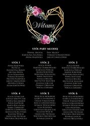 Akrylowa tablica z usadzeniem gości Ariana2 - wzór 10