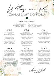 Tablica z usadzeniem gości Megan - wzór 3