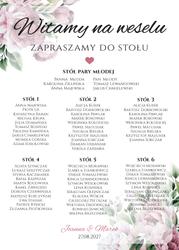 Tablica z usadzeniem gości Megan - wzór 7