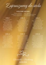 Lustrzana tablica z usadzeniem gości napisy - wzór 4