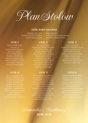 Lustrzana tablica z usadzeniem gości napisy - wzór 5