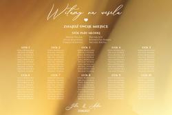 Lustrzana tablica z usadzeniem gości 90x60 napisy - wzór 3