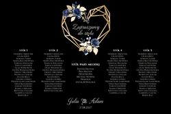 Akrylowa tablica z usadzeniem gości 90x60 Ariana2 - wzór 4