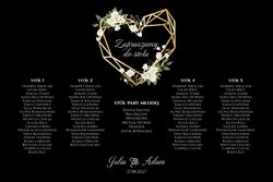 Akrylowa tablica z usadzeniem gości 90x60 Ariana2 - wzór 7