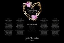 Akrylowa tablica z usadzeniem gości 90x60 Ariana2 - wzór 9