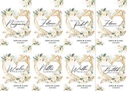 Naklejki na butelki Ariana2- wzór 8