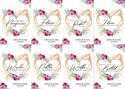 Naklejki na butelki Ariana2- wzór 10