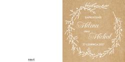 Zaproszenia Selma - wzór 1 prz&oacute;d
