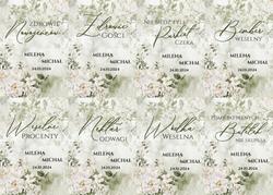 Naklejki na butelki Eliza - wzór 6