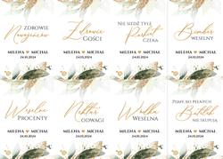 Naklejki na butelki Emilia - wzór 2