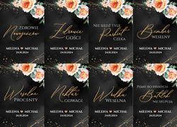 Naklejki na butelki Emilia - wzór 13