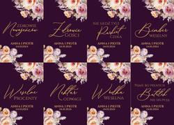 Naklejki na butelki Ingrid - wzór 3