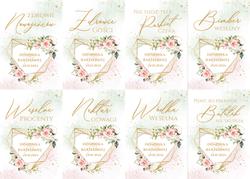 Naklejki na butelki Adela - wzór 1