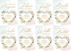 Naklejki na butelki Adela - wzór 2