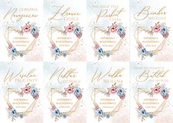 Naklejki na butelki Adela - wzór 4