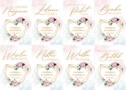 Naklejki na butelki Adela - wzór 9