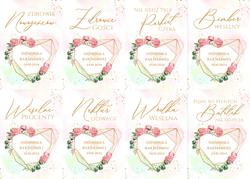 Naklejki na butelki Adela - wzór 13